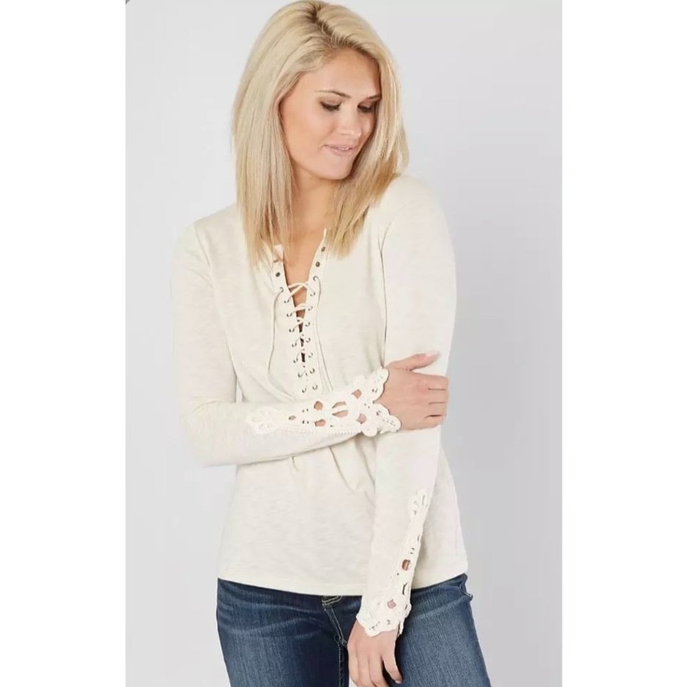 Buckle Bke Lace Up Top XS